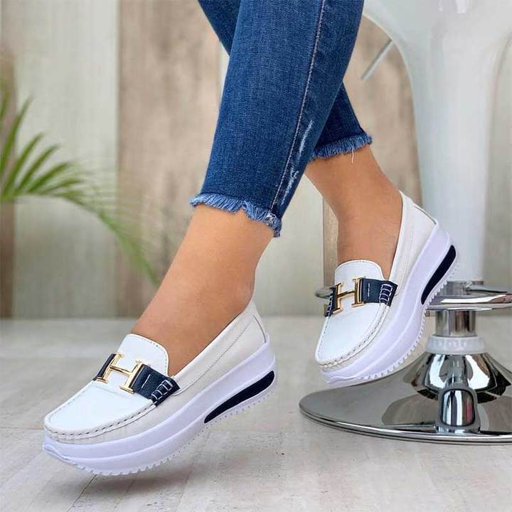 🔥🩰【35-43】2026 nowy styl damskie buty casualowe buty z grubą podeszwą miękkie i wygodne