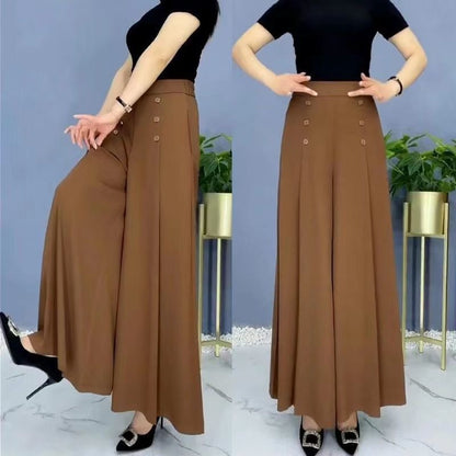 💖【M-5XL】Modno žensko široko plisirano krilo z visokim pasom