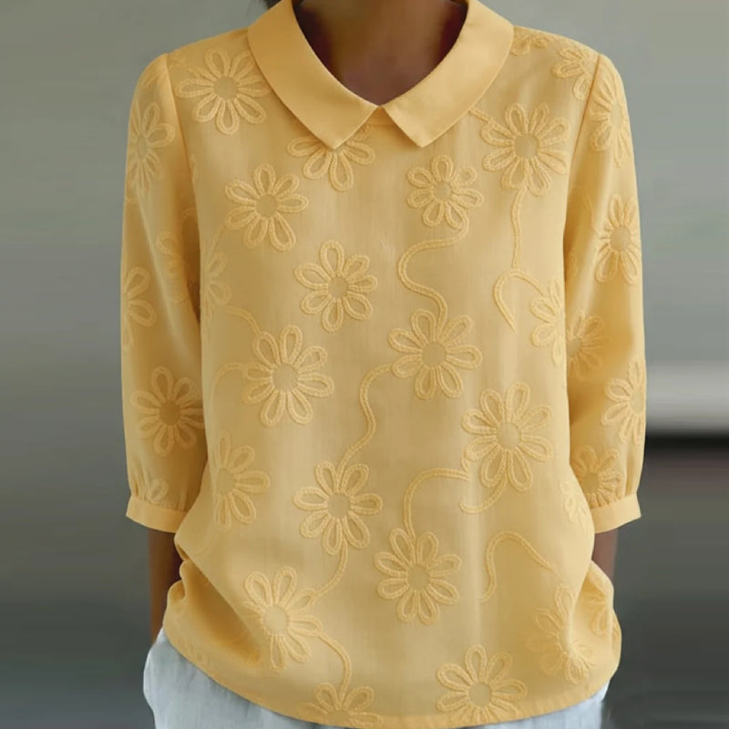 👚Blusa bordada de estilo retro francés - Colección 2026