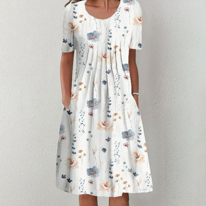 💗sukienka midi, eleganckie wyjścia, motywy botaniczne