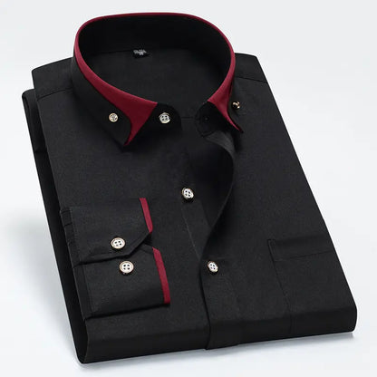 【S-4XL】👕2025 nová prodyšná business ležérní pánská košile