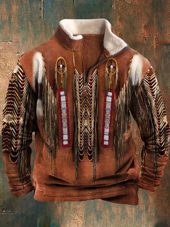 👕【49% ZNIŻKI】【S-4XL】2024 Jesienno-zimowy męski modny, ciepły sweter z długim rękawem i nadrukiem 3D
